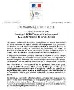 EcoDesignInfos (Grenelle) : Comité National de la Géothermie
